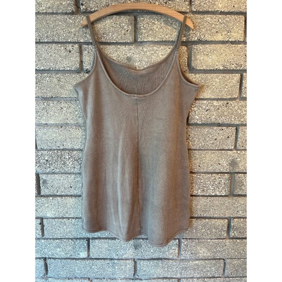 Taupe Skims Terry Cloth Slip Dress With Adjustable Straps - Picture 9 of 11